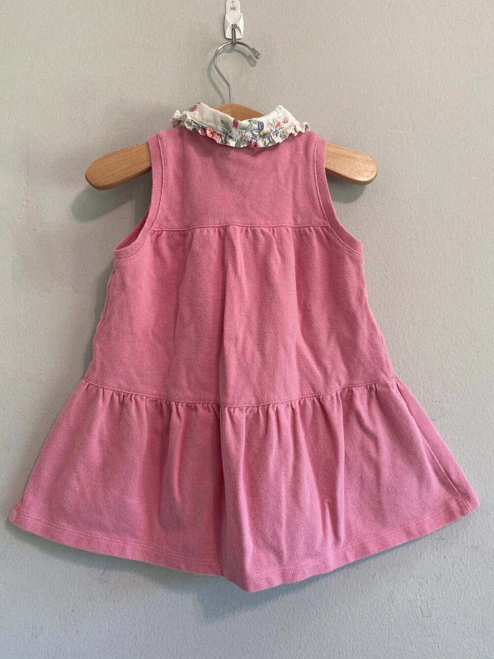 Ralph Lauren Pink Floral Collar Cotton Dress Baby 24M